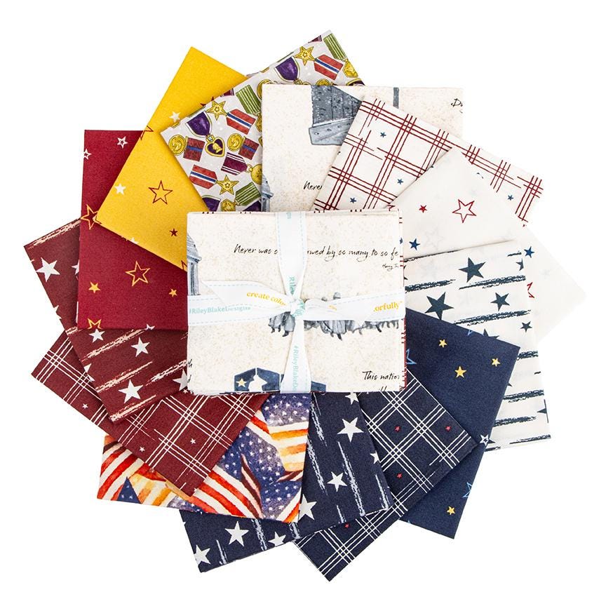American Honor Fat Quarter Bundle, Riley Blake