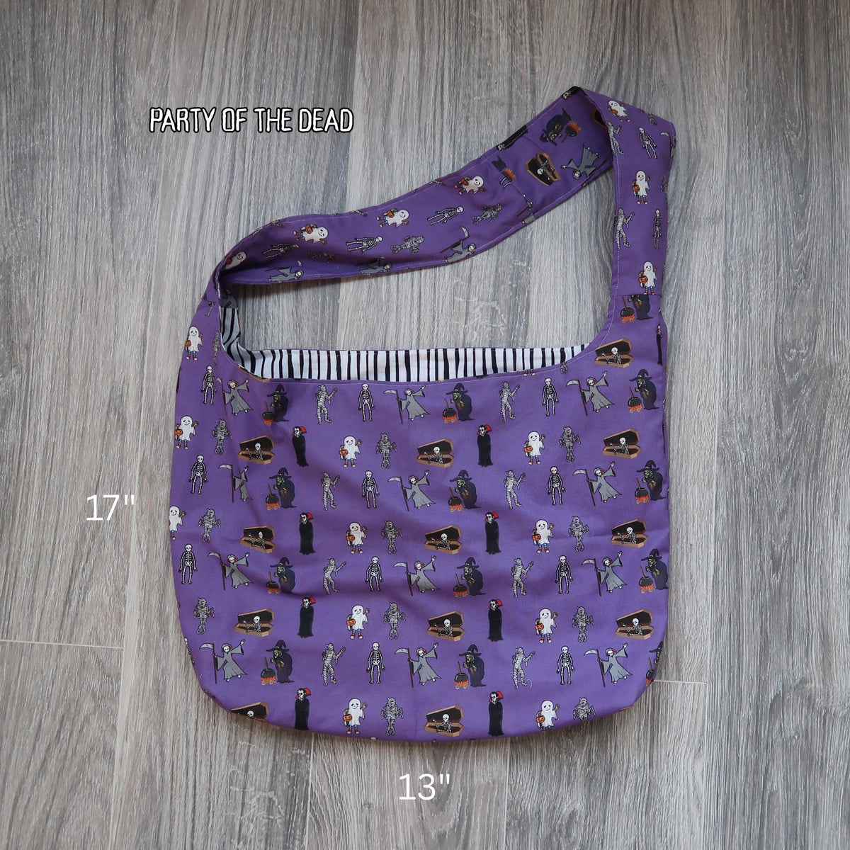 Bags: Halloween Bag / Treat Bag / Slouch Bag / Reusable Grocery Bag