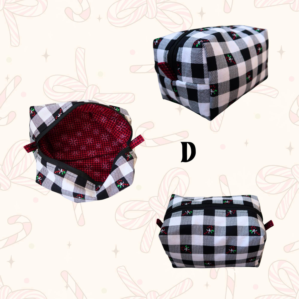 Bags: Christmas Travel/Makeup Bag