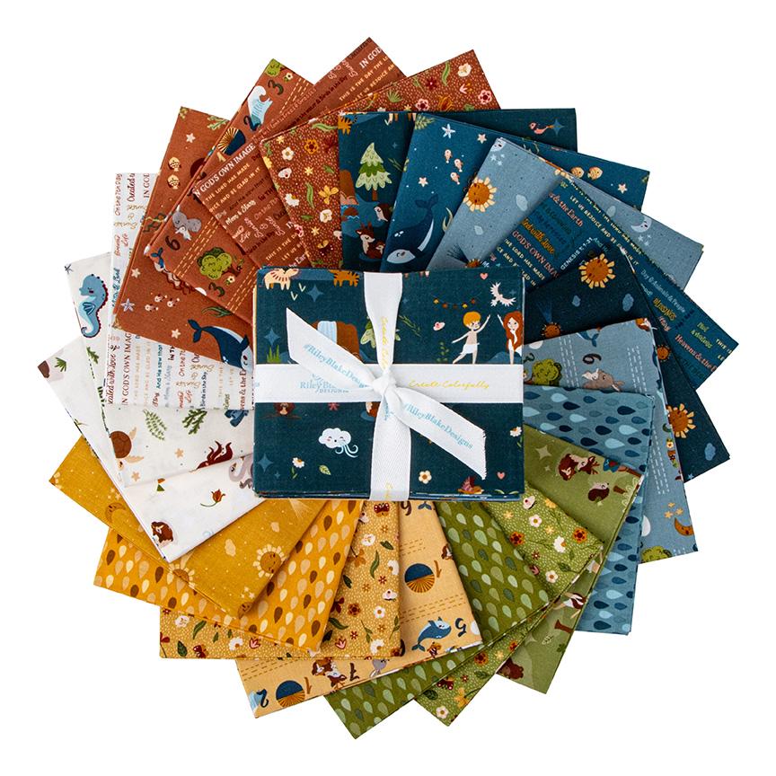 Fabric Patterned PRECUTS: Fat Quarter Bundle Collection Created with Love from Riley Blake