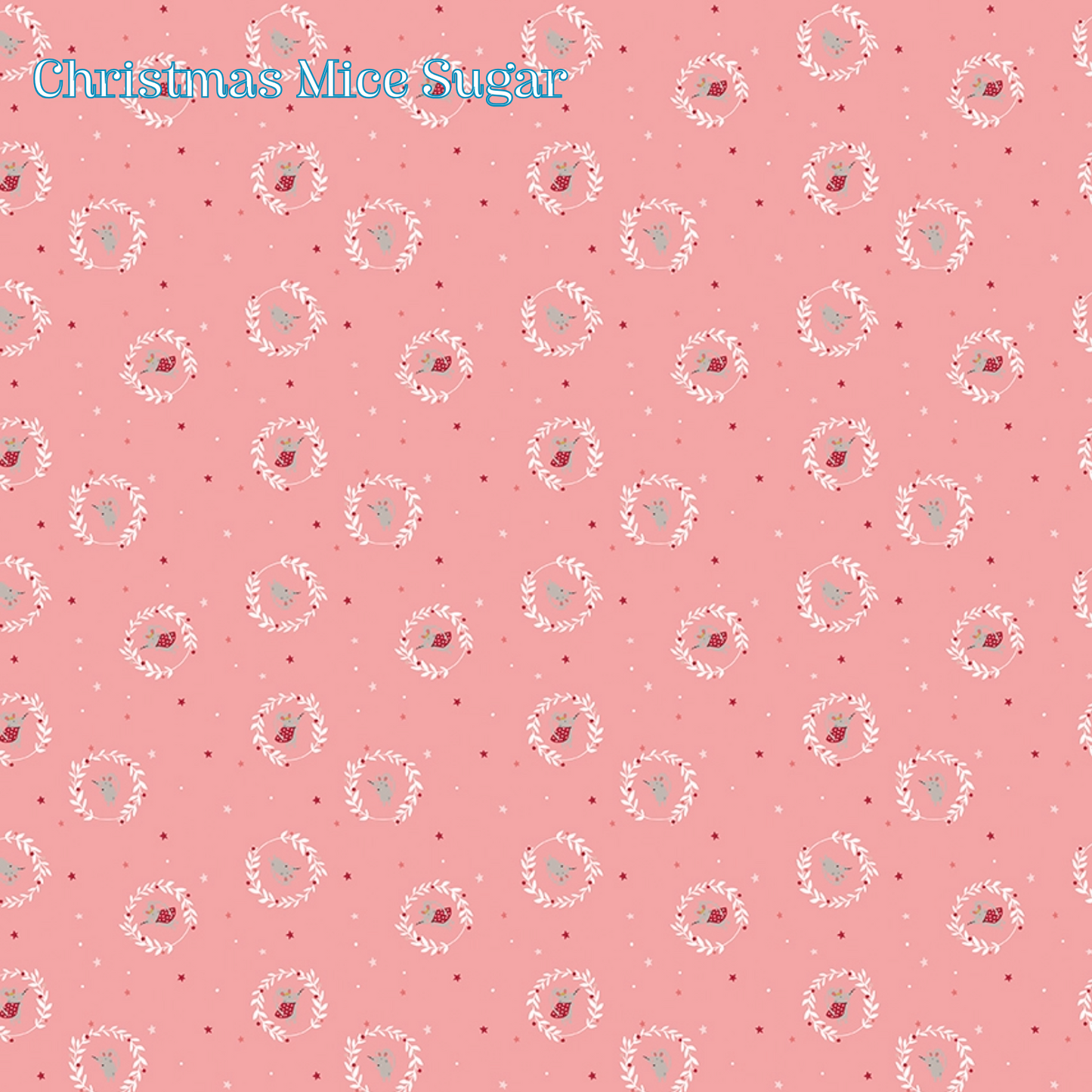 Fabric pattern Christmas Mice Sugar: A whimsical, repeating pattern highlighting the playful, dressed-up Christmas mice characters, Colors: Midnight, Snow, Sugar from The Nutcracker Tradition fabric collection is designed by Jennifer Long of Sew A Story for Riley Blake Designs. Inspired by the classic Christmas Eve ballet with beloved characters like the Nutcracker, Clara, the Mouse King, and the Sugar Plum Fairy.