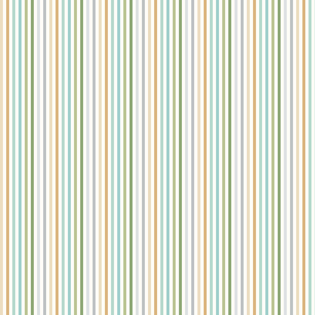 Pattern Stripes multi colored from The Guess How Much I Love You 2026 fabric collection by Anita Jeram for Clothworks Fabrics features a cozy, Christmas-themed holiday twist. It centers around Big Nutbrown Hare and Little Nutbrown Hare. The collection includes holiday motifs like bunny-snowmen, mistletoe, holly, and winter scenes.