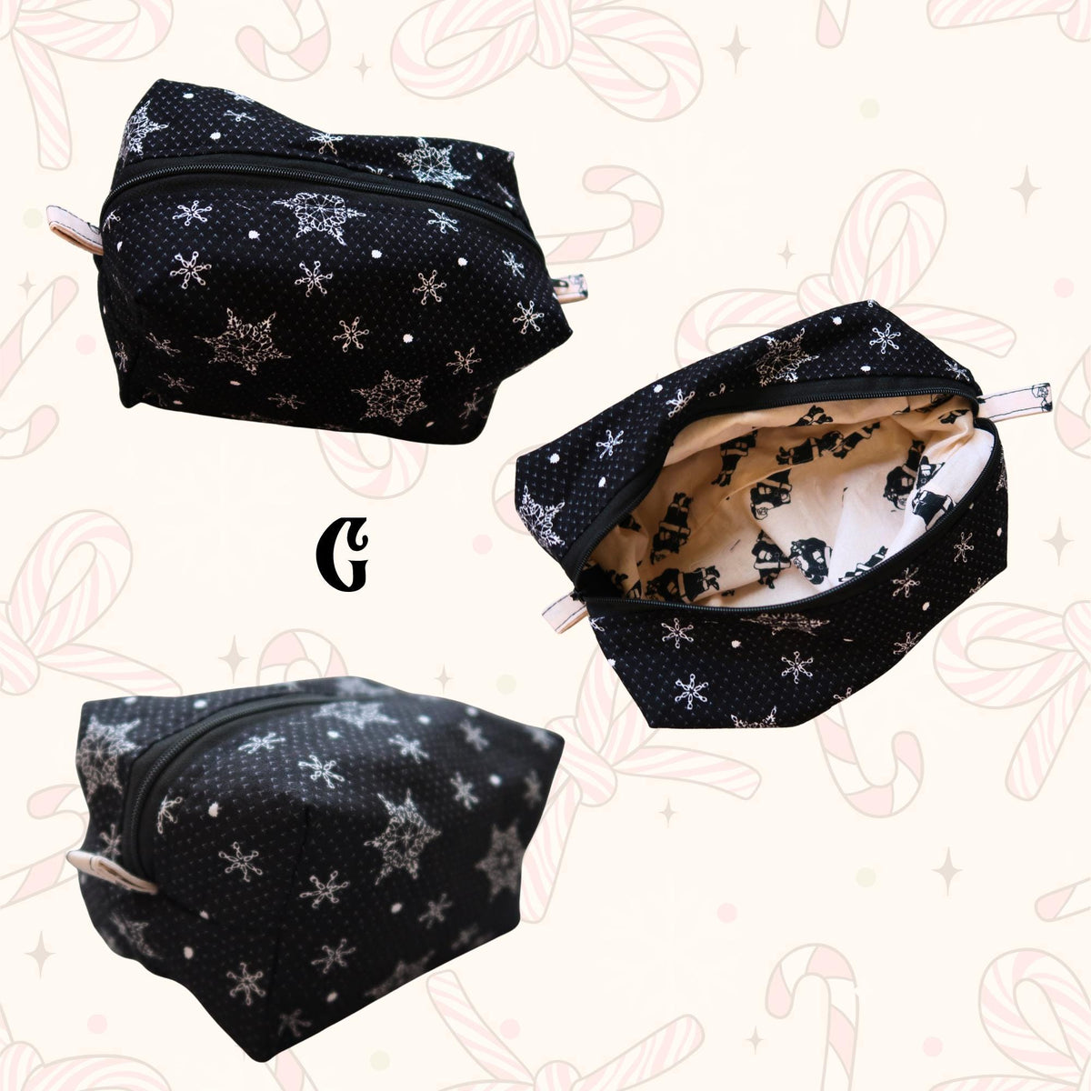 Bags: Christmas Travel/Makeup Bag