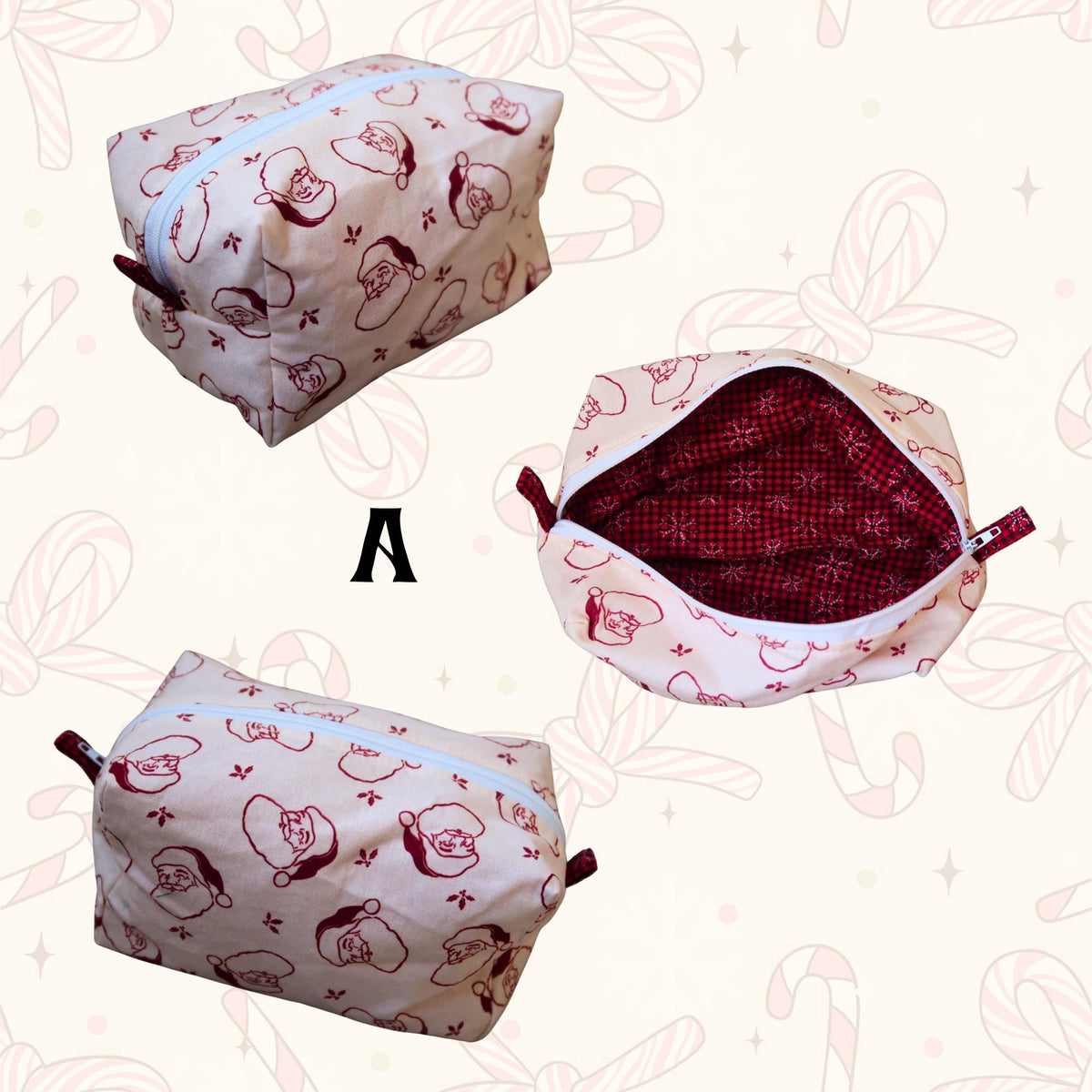 Bags: Christmas Travel/Makeup Bag