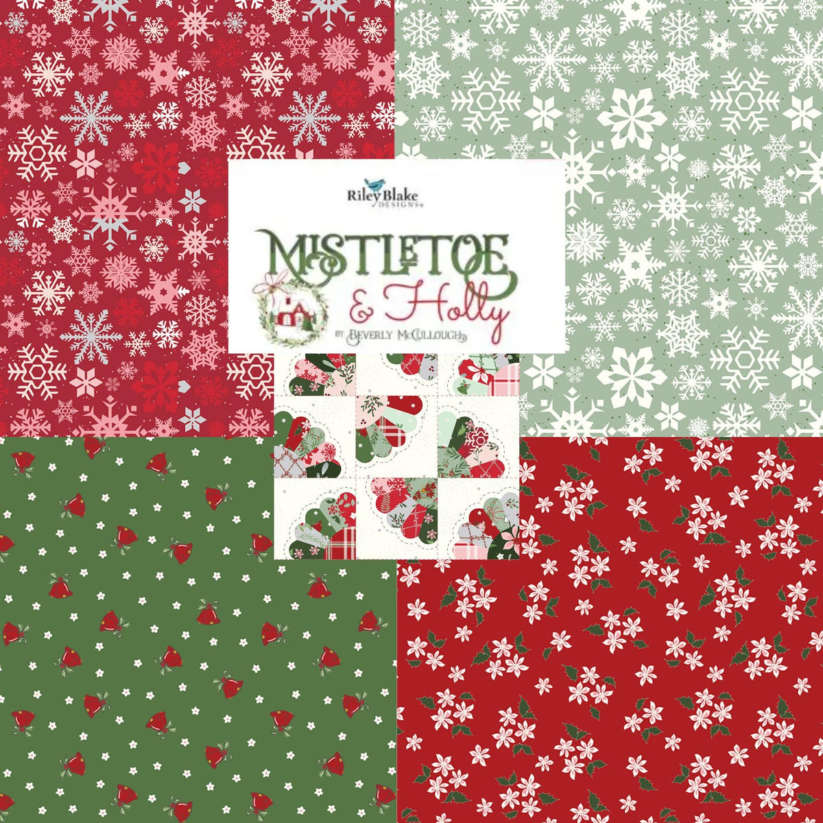 Mistletoe & Holly Collection from Riley Blake Fabrics