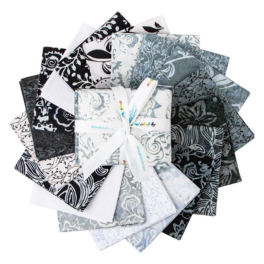 Expressions Batiks Blooms at Dusk Fat Quarter Bundle