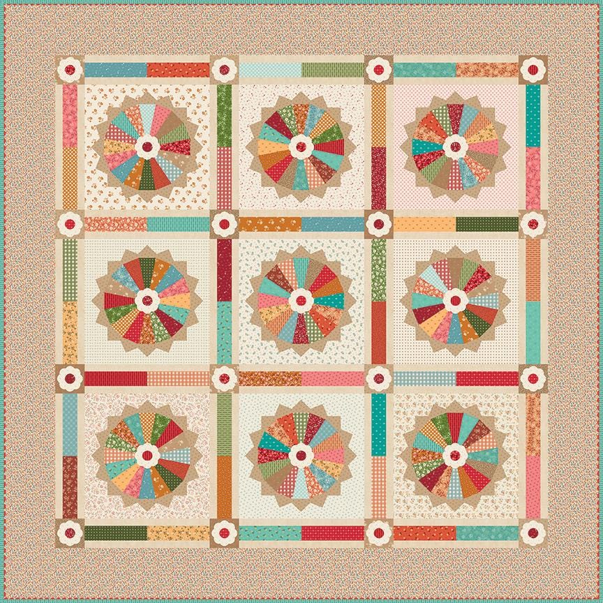 Baked with Love Homemade Pie Quilt Kit by Lori Holt for Riley Blake