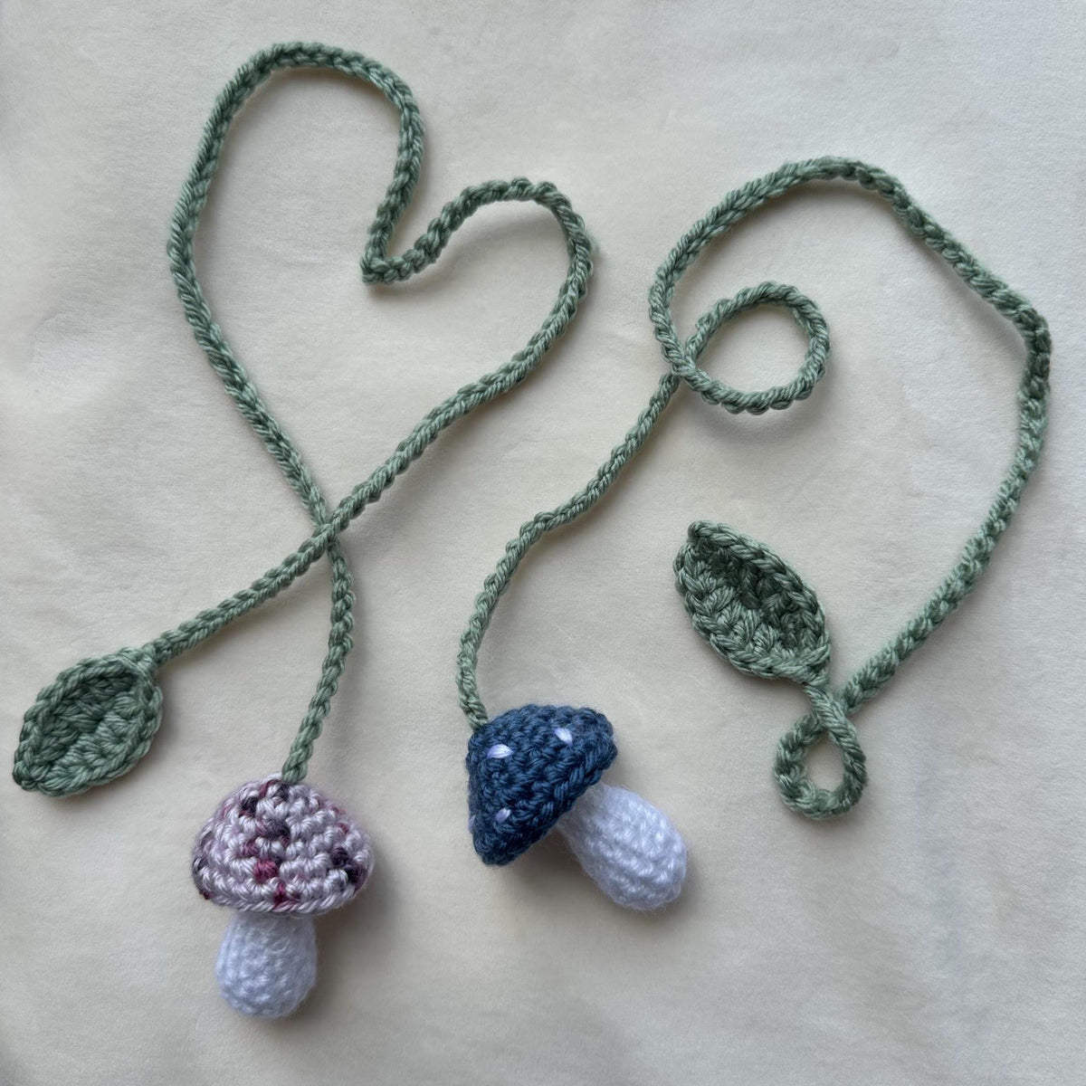 Crochet Mushroom Curtain Tieback