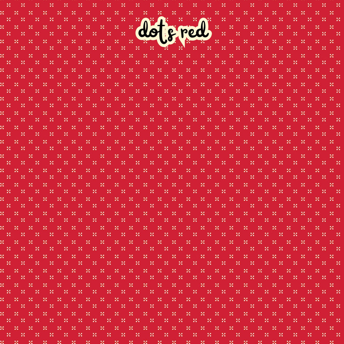 100% cotton fabric collection Radiant Ruby. This pattern is white dots in clusters of 4 on a red background. Collection is a vibrant "showstopper in scarlet" a two-tone collection which uses only "Schoolhouse" (red) and "Cloud" (off-white) to create a striking aesthetic inspired by the brilliance of a ruby gemstone.