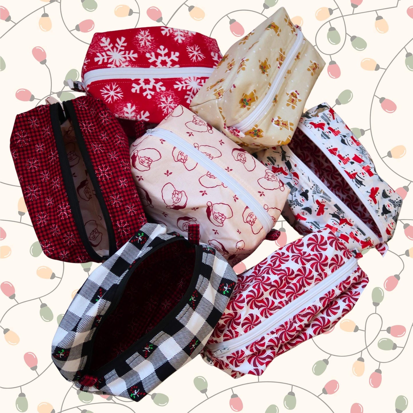 Bags: Christmas Travel/Makeup Bag