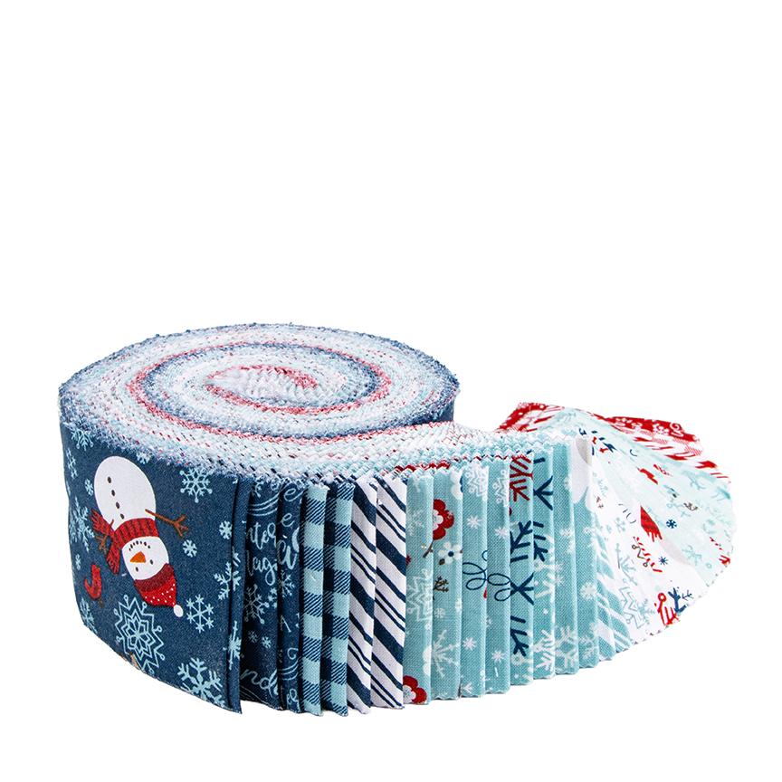 2  1/2" Precut Strips A Perfect Winter Collection from Riley Blake, Fabric 100% Cotton
