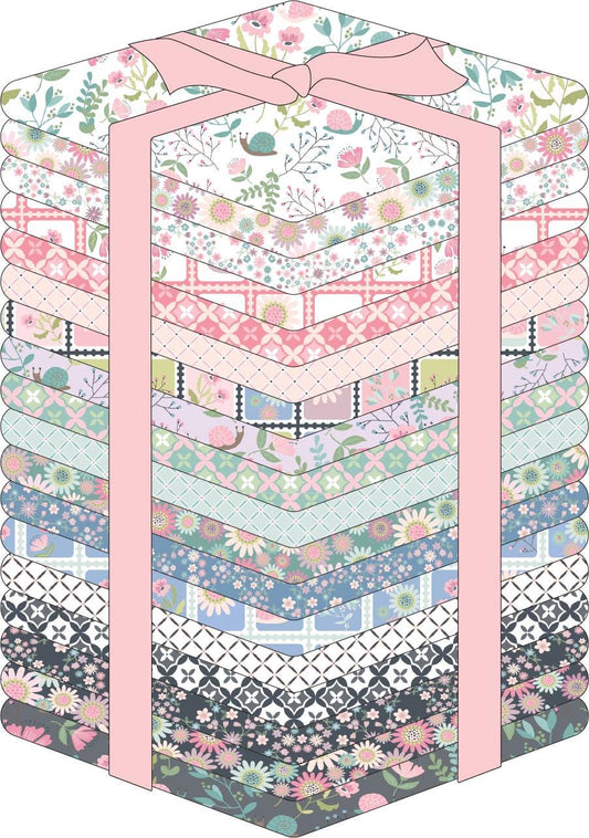 Le Petite Escargot Fat Quarter Bundle from Poppie Cotton 100% Cotton