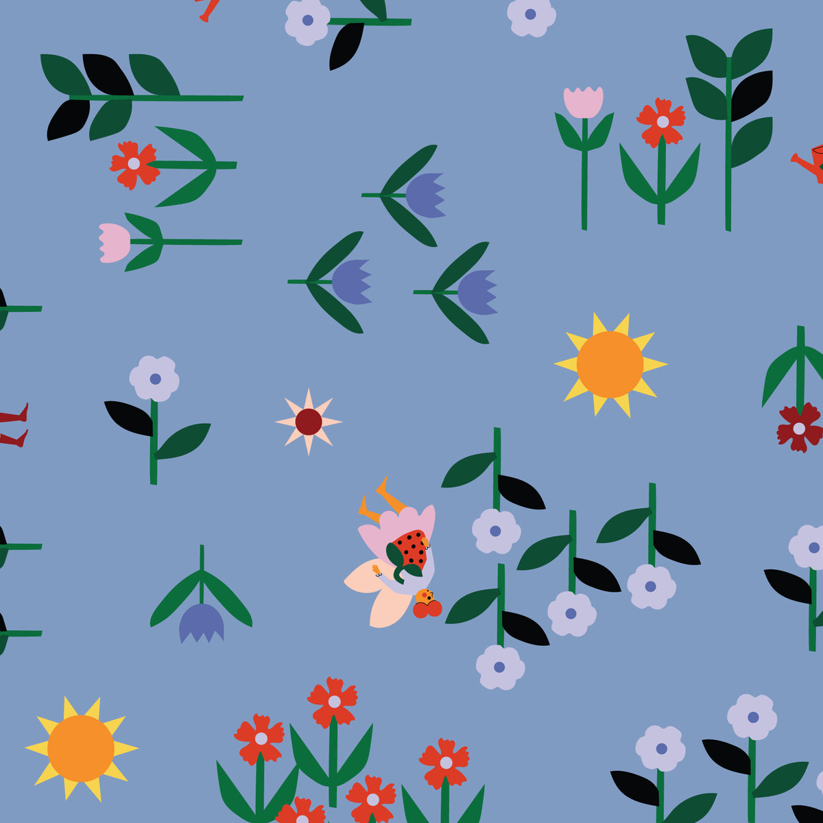 PREORDER: A Tulip Story, Certified Organic Cotton from Cloud 9 Fabrics