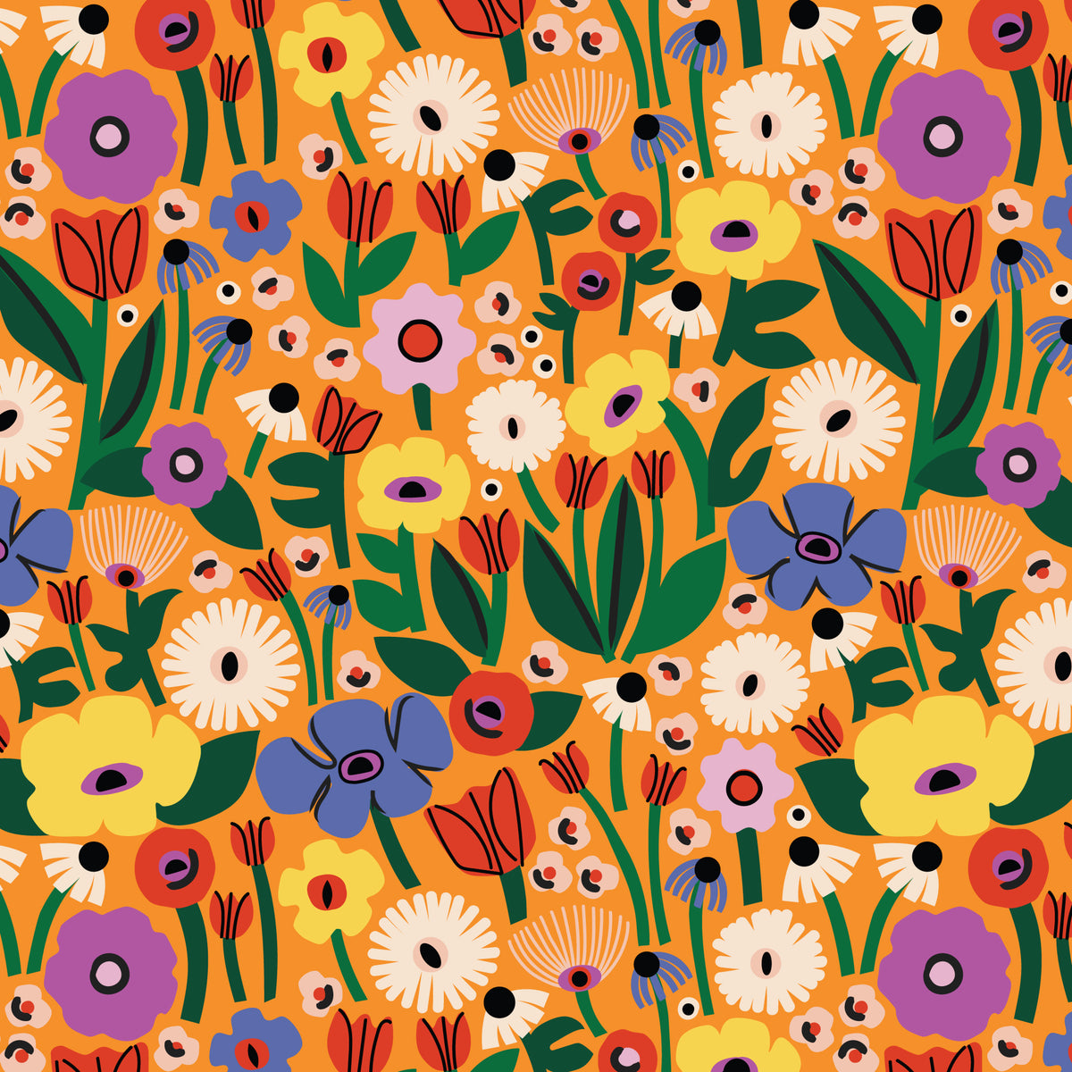 PREORDER: A Tulip Story, Certified Organic Cotton from Cloud 9 Fabrics