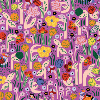 PREORDER: A Tulip Story, Certified Organic Cotton from Cloud 9 Fabrics