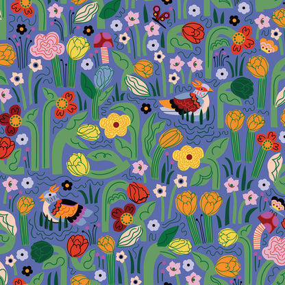 PREORDER: A Tulip Story, Certified Organic Cotton from Cloud 9 Fabrics