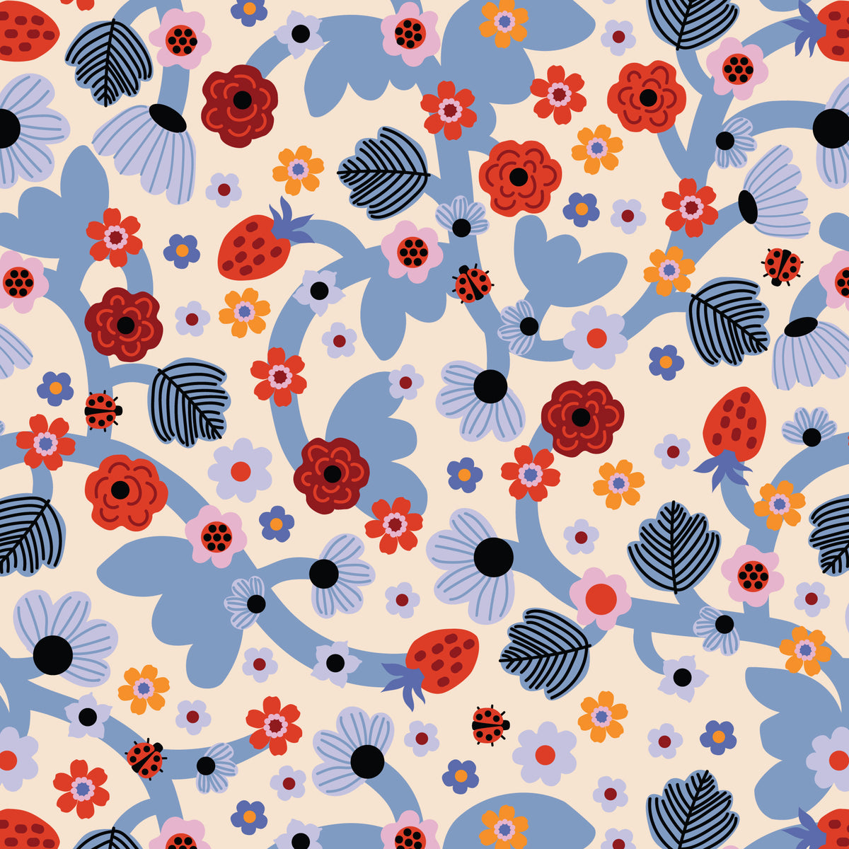 PREORDER: A Tulip Story, Certified Organic Cotton from Cloud 9 Fabrics
