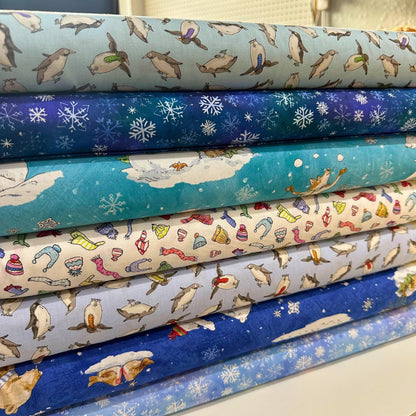 Fabric Winter: Collection Snowtime  from Clothworks