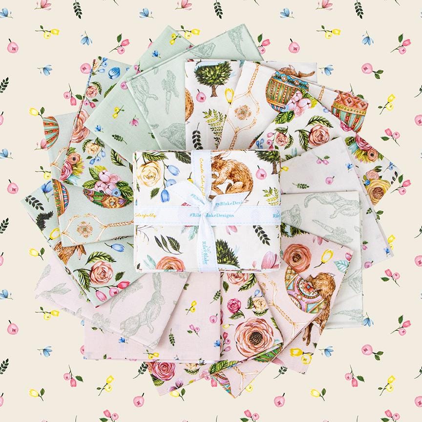 Fabric Floral/Spring PRECUTS: Fat Quarter Bundle Collection Sweet Spring from Riley Blake