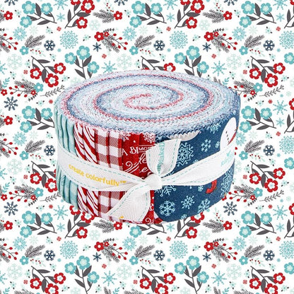 2  1/2" Precut Strips A Perfect Winter Collection from Riley Blake, Fabric 100% Cotton