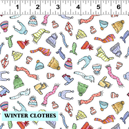 Fabric Winter: Collection Snowtime  from Clothworks