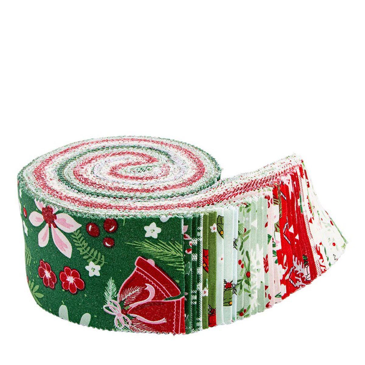 Fabric Christmas PRECUTS: Rolie Polie  Mistletoe & Holly Riley Blake