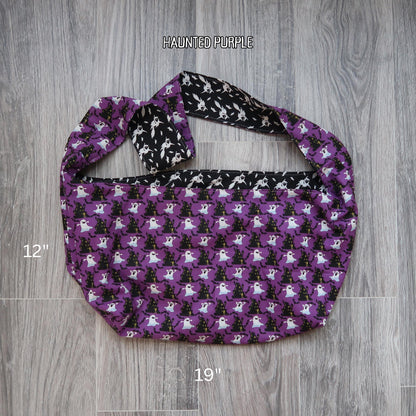 Bags: Halloween Bag / Treat Bag / Slouch Bag / Reusable Grocery Bag