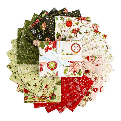 Fabric Christmas PRECUTS: Fat Qtr Bundle Collection Glisten from Riley Blake