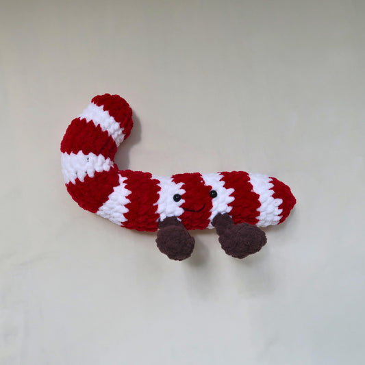 Crochet Candy Cane Plushie