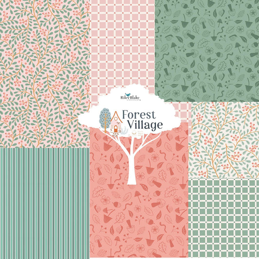 Fabric Floral: Collection Forest Village from Riley Blake