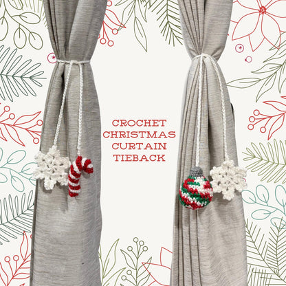 Crochet Christmas Curtain Tieback