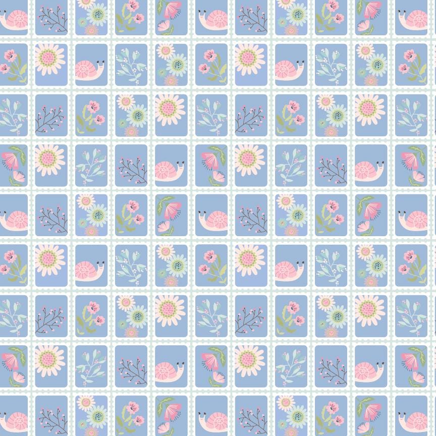 Le Petite Escargot Fat Quarter Bundle from Poppie Cotton 100% Cotton