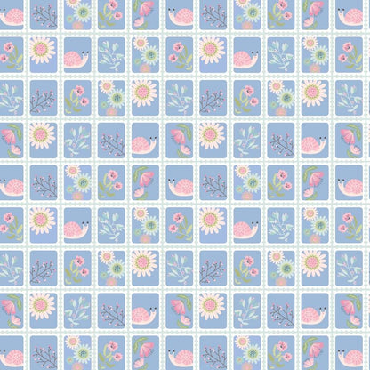 Le Petite Escargot Fat Quarter Bundle from Poppie Cotton 100% Cotton