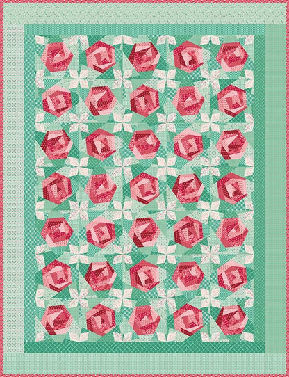 It's Sew Emma 10" Paper Roses by Lori Holt, Quilt Block Foundation Paper
