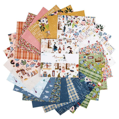 A Spoonful of Sugar by Jennifer Long of Sew A Story for Riley Blake Designs. The A Spoonful of Sugar fabric collection is a whimsical, story-filled line inspired by the timeless magic of Mary Poppins. Collection captures the nostalgia, warmth, and imaginative wonder of childhood adventures and classic London whimsy. Features iconic imagery including carousel horses, kites, charming village/park scenes, teapots, sugar bowls, teacups, birds, and lace parasols. Fabrics are a balanced mix of corals, warm creams