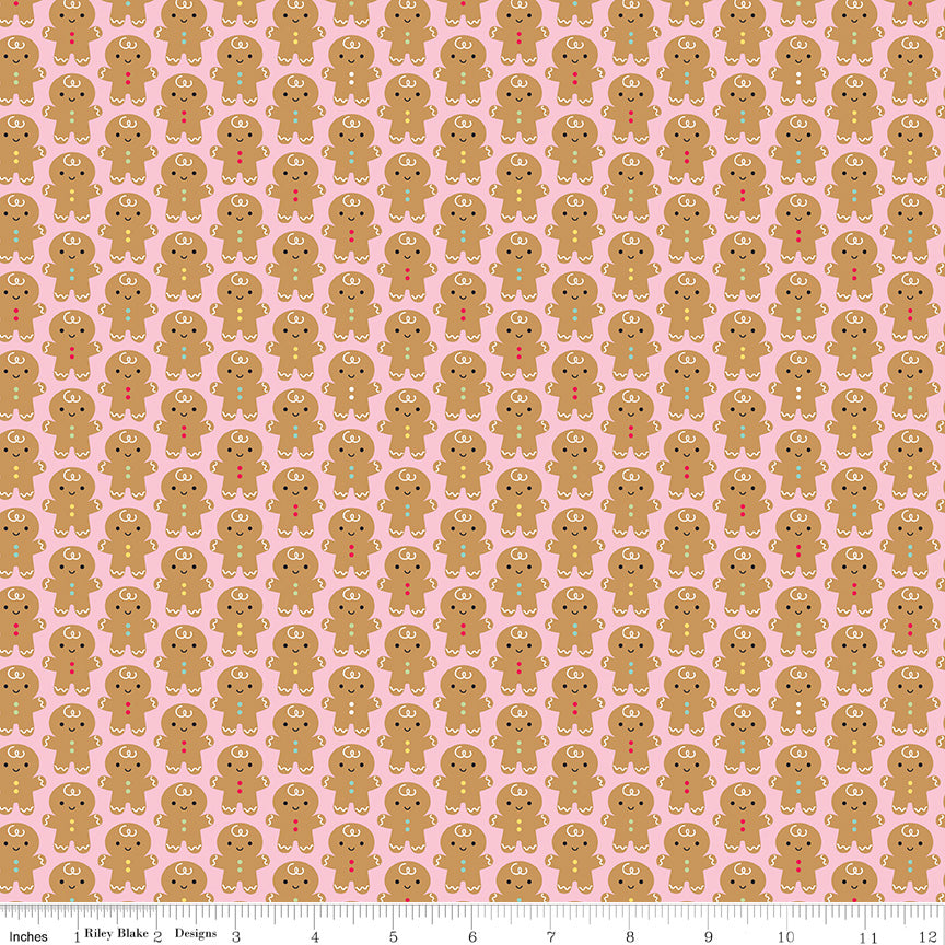 Fabric Christmas BUNDLES: Collection Gingerbread Kisses from Riley Blake