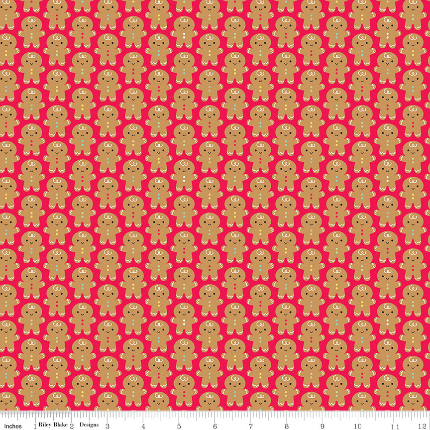 Fabric Christmas BUNDLES: Collection Gingerbread Kisses from Riley Blake