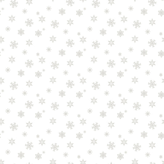 Shop Christmas Wishes 100% cotton fabric by the yard from Riley Blake. White on White fabric with snowflake pattern perfect for quilting, sewing & seasonal apparel projects.