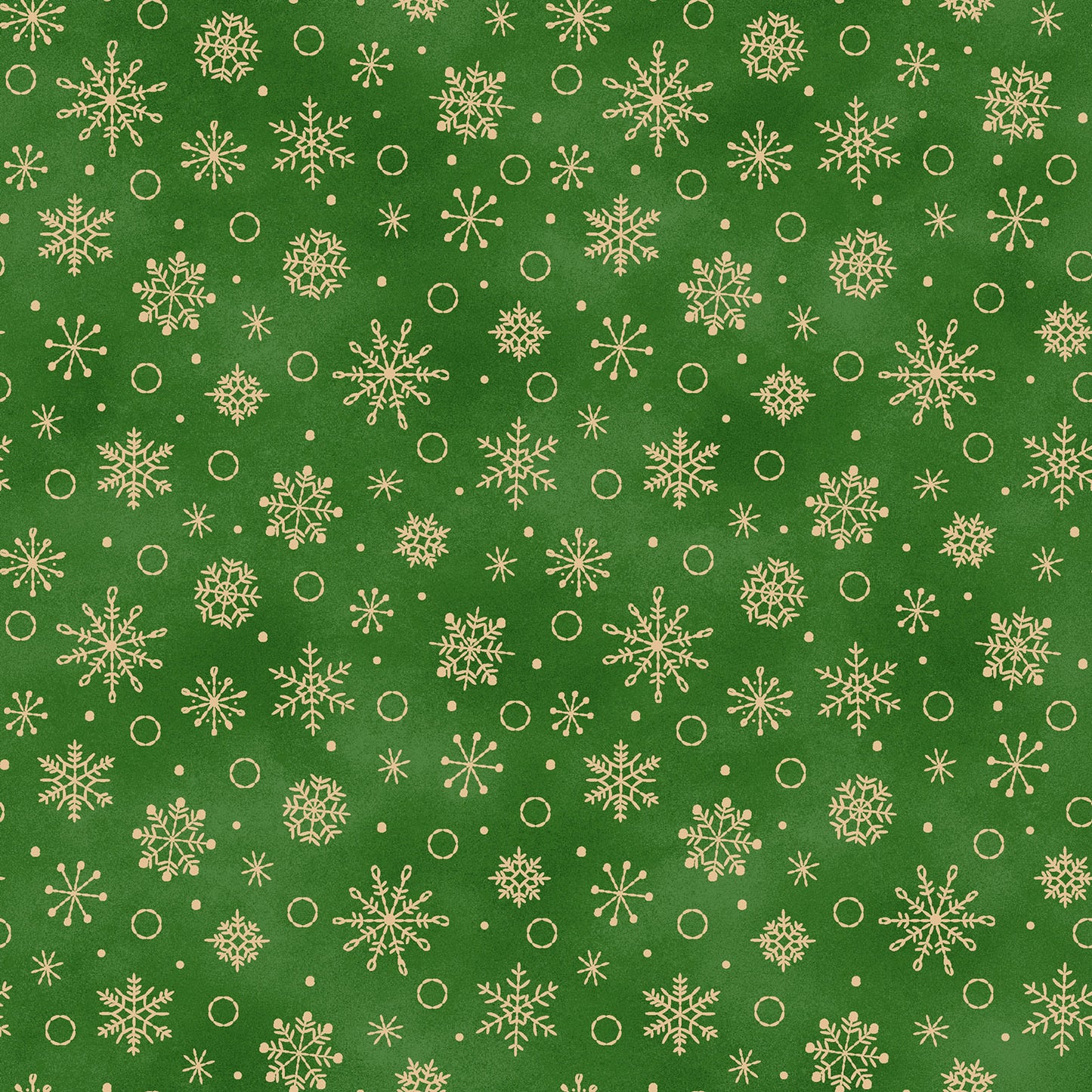 Fabric Pattern Snowflakes in colors Cream, Green and, Red from The Christmastime fabric collection by Robin Kingsley for Maywood Studio captures the charm of a country Christmas. The line features nostalgic redwork and greenwork motifs in a classic color palette of mottled cream, red, and green.