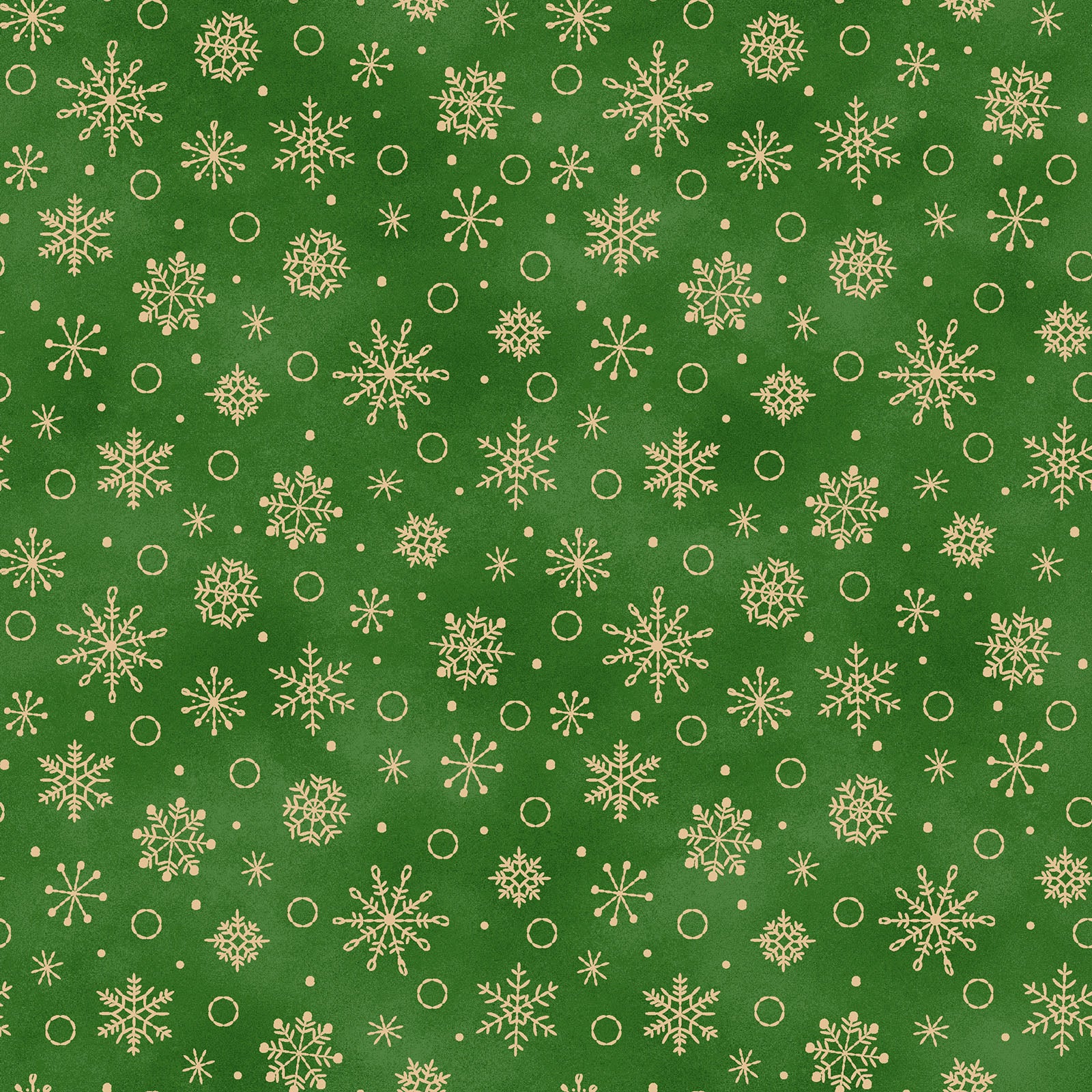 Fabric Pattern Snowflakes in colors Cream, Green and, Red from The Christmastime fabric collection by Robin Kingsley for Maywood Studio captures the charm of a country Christmas. The line features nostalgic redwork and greenwork motifs in a classic color palette of mottled cream, red, and green.