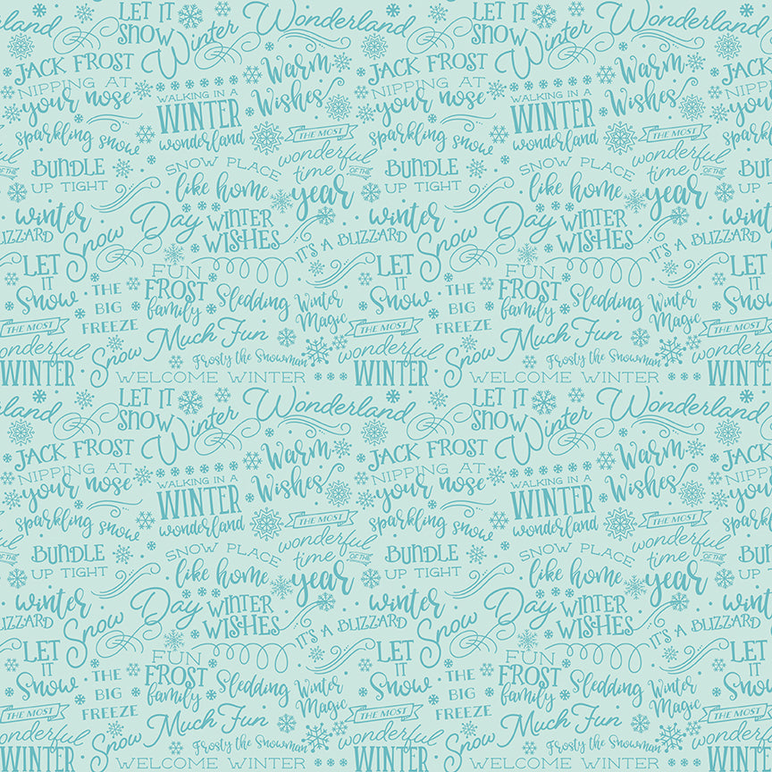 Pattern Text (Navy, Powder, Red) featuring a Typographic design featuring wintry, cheerful phrases, words, and seasonal typography. Pattern is part of the A Perfect Winter Fabric collection by Lori Whitlock for Riley Blake Designs is a festive 100% cotton line. It features a cozy palette of icy blues, powder white, and rich red. This collection is perfect for winter projects, quilts, apparel, and home decor.
