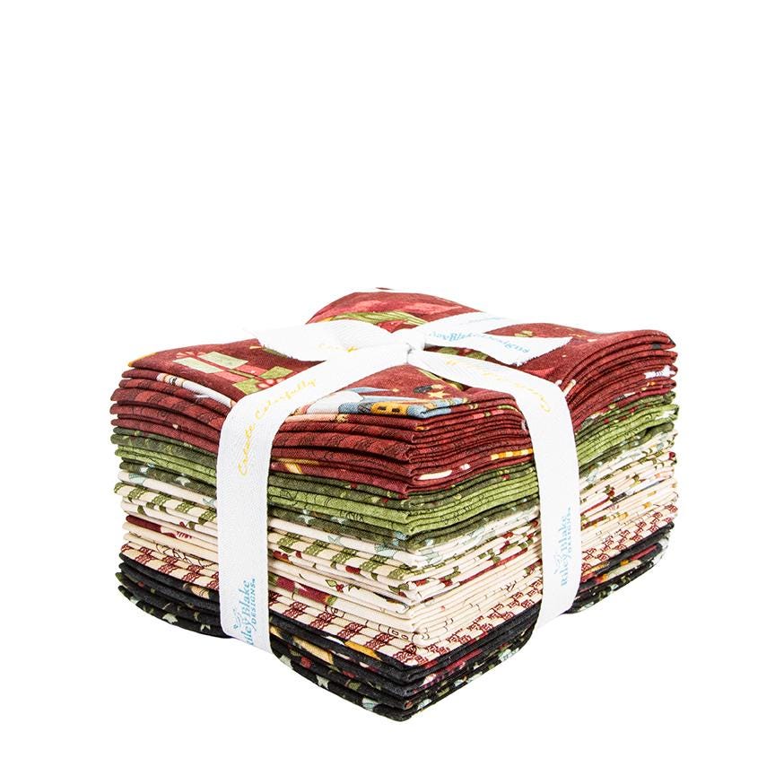 This Fat Quarter precut bundle includes 18 pieces from the Naughty or Nice collection by Teresa Kogut for Riley Blake Designs.
18"x22"