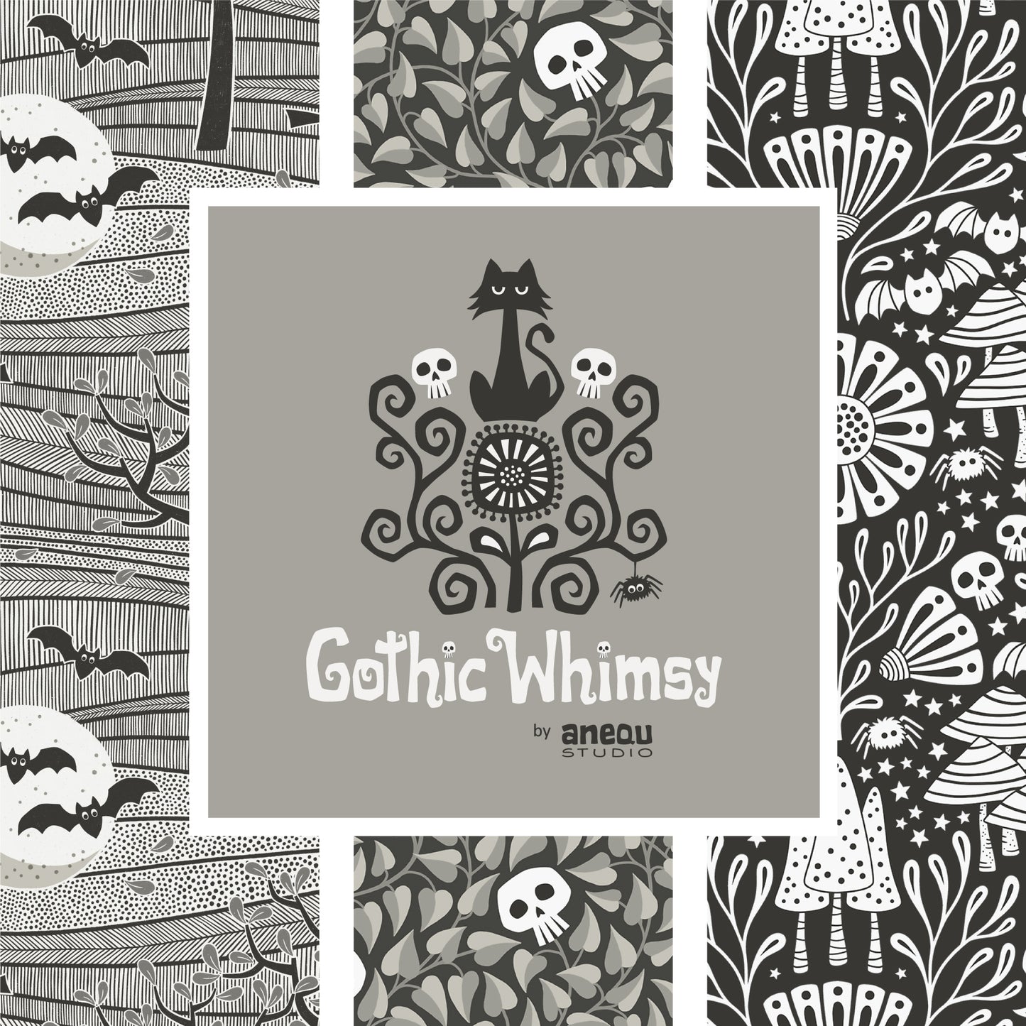 Fabric Halloween: Collection Gothic Whimsy Cloud9