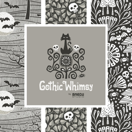 Fabric Halloween BUNDLES: Collection Gothic Whimsy Cloud9