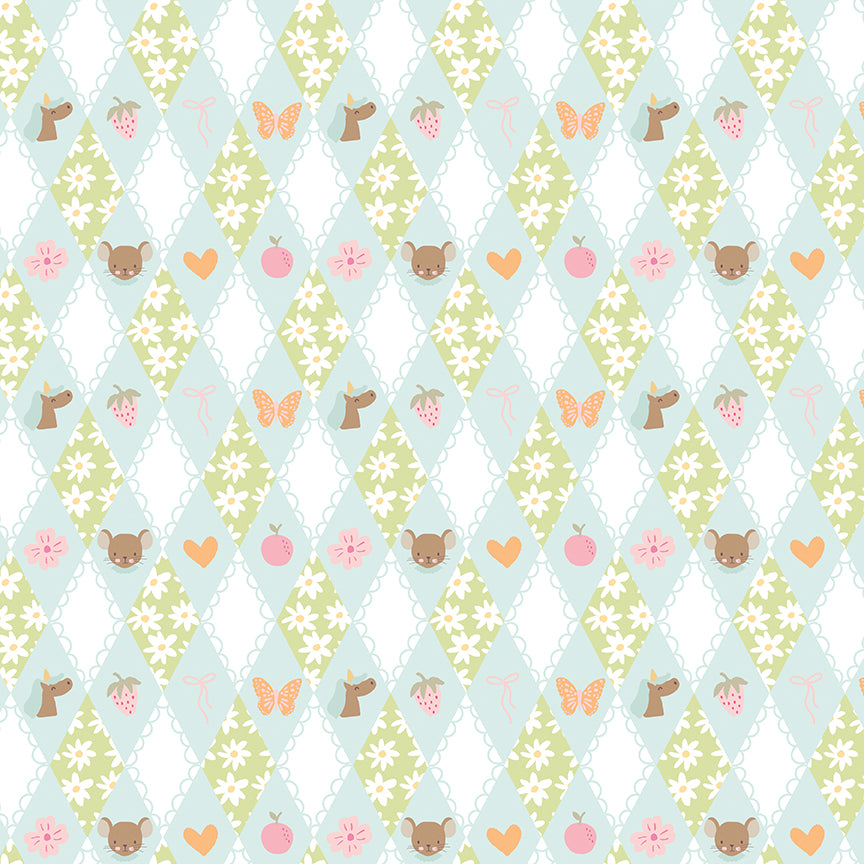 Pattern from the Little Posies fabric collection, by Cayla Naylor for Riley Blake Designs. Patterns feature hand-drawn floral prints, gentle pastels, ditsy blooms, and cottage-style motifs. 
- 100% cotton
- Machine Wash Cold/Tumble Dry Low