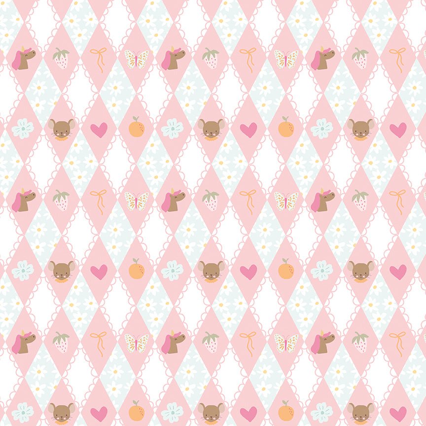 Pattern from the Little Posies fabric collection, by Cayla Naylor for Riley Blake Designs. Patterns feature hand-drawn floral prints, gentle pastels, ditsy blooms, and cottage-style motifs. 
- 100% cotton
- Machine Wash Cold/Tumble Dry Low