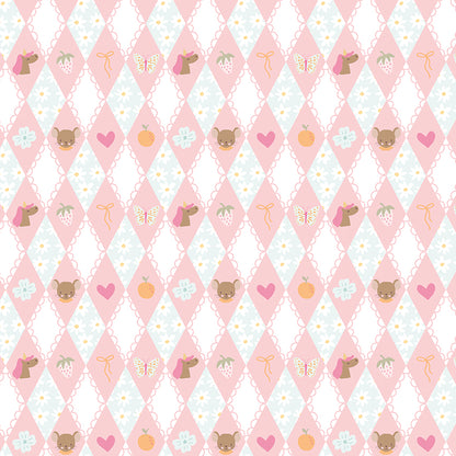 Pattern from the Little Posies fabric collection, by Cayla Naylor for Riley Blake Designs. Patterns feature hand-drawn floral prints, gentle pastels, ditsy blooms, and cottage-style motifs. 
- 100% cotton
- Machine Wash Cold/Tumble Dry Low