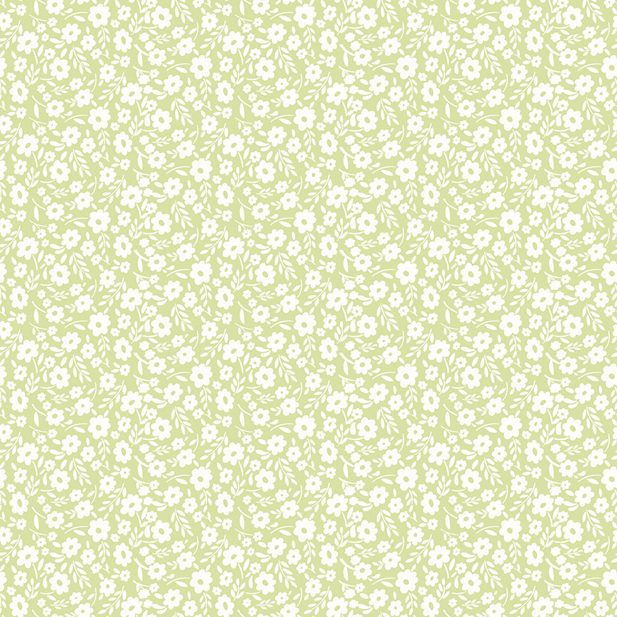 Pattern from the Little Posies fabric collection, by Cayla Naylor for Riley Blake Designs. Patterns feature hand-drawn floral prints, gentle pastels, ditsy blooms, and cottage-style motifs. 
- 100% cotton
- Machine Wash Cold/Tumble Dry Low