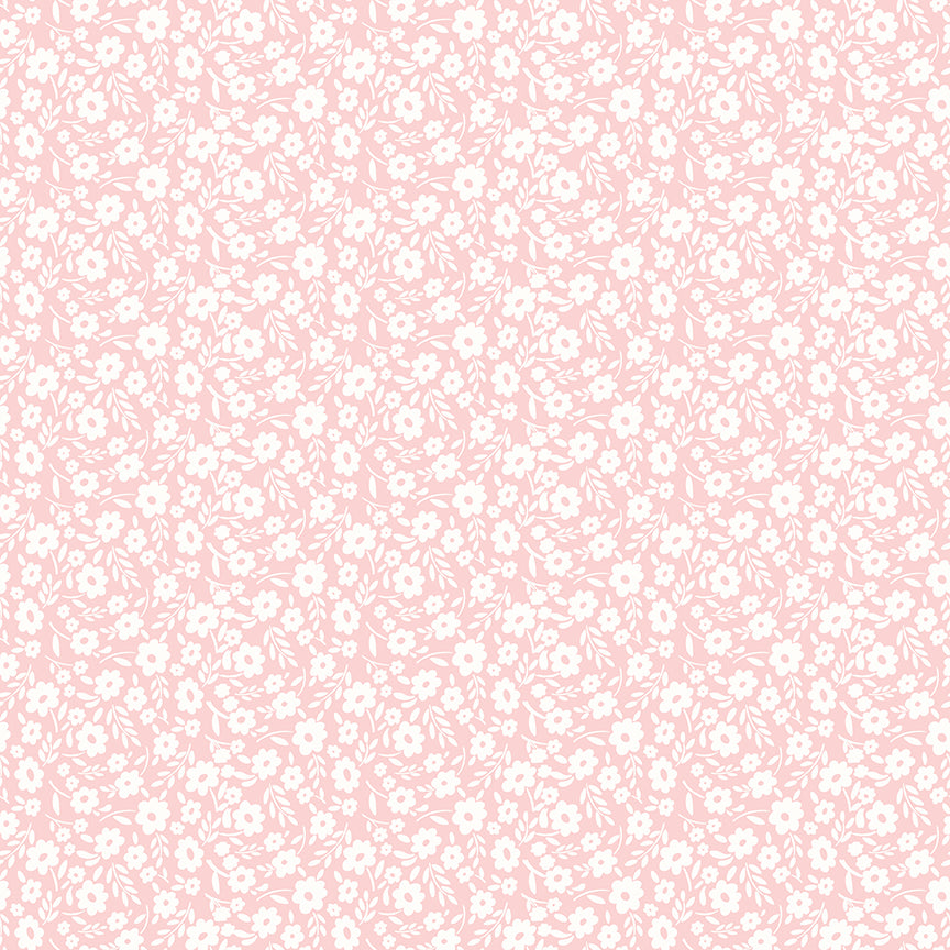 Pattern from the Little Posies fabric collection, by Cayla Naylor for Riley Blake Designs. Patterns feature hand-drawn floral prints, gentle pastels, ditsy blooms, and cottage-style motifs. 
- 100% cotton
- Machine Wash Cold/Tumble Dry Low