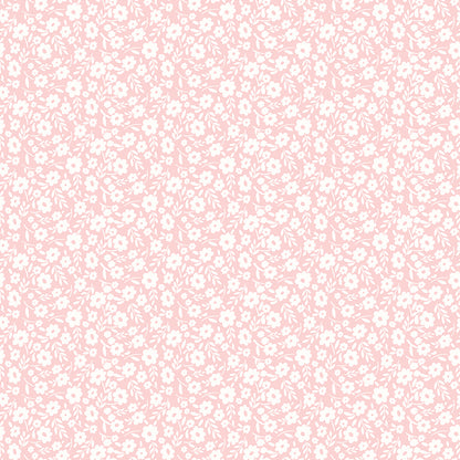Pattern from the Little Posies fabric collection, by Cayla Naylor for Riley Blake Designs. Patterns feature hand-drawn floral prints, gentle pastels, ditsy blooms, and cottage-style motifs. 
- 100% cotton
- Machine Wash Cold/Tumble Dry Low